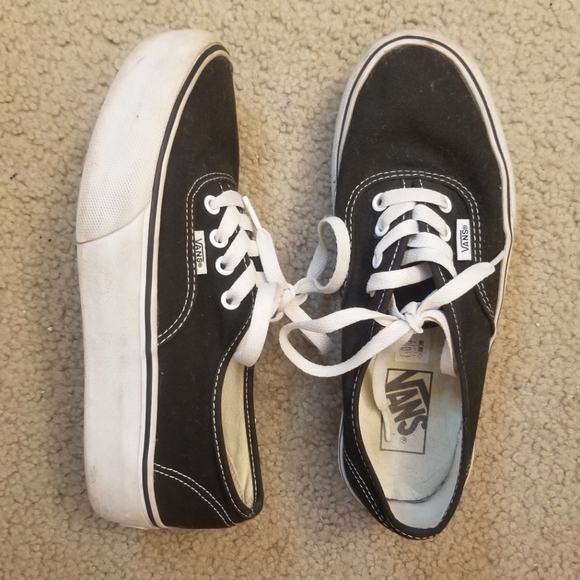 Vans Shoes - ✖️SOLD✖️Black platform Vans